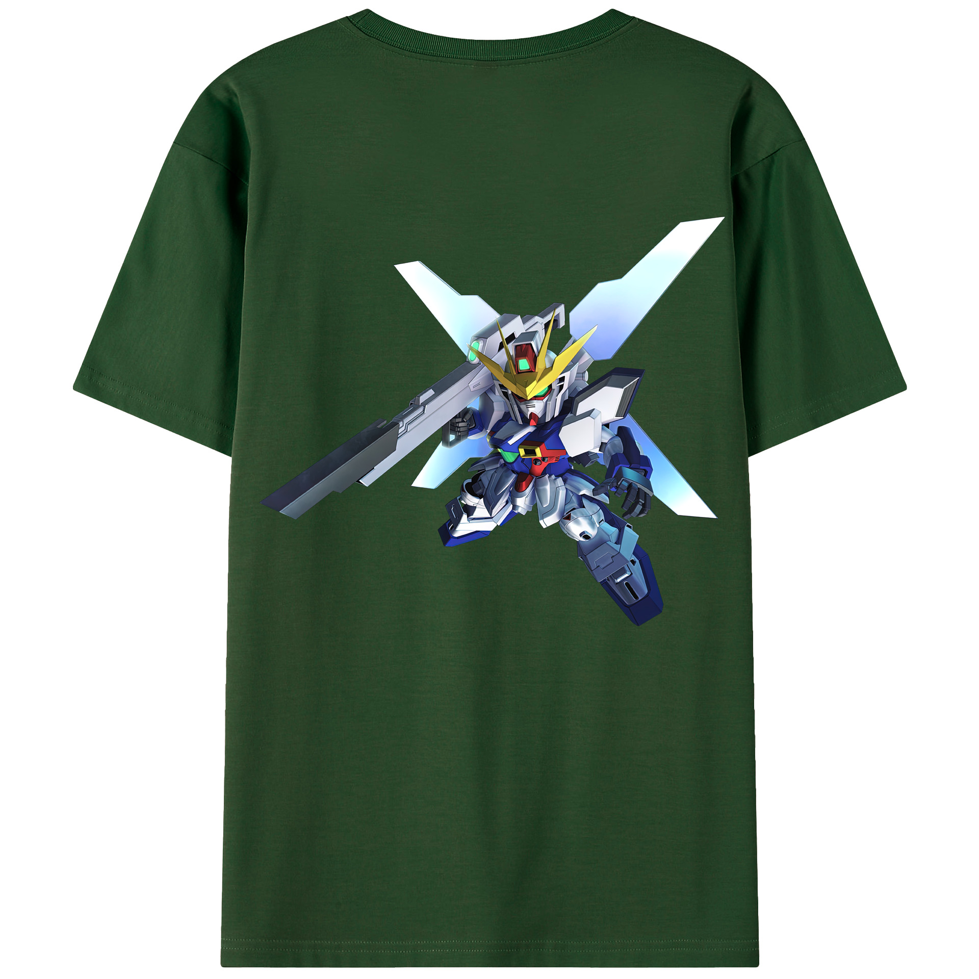 （画像用） 機動戦士ガンダム Mobile Suit Gundam 綿100％半袖Tシャツ（背面プリント）